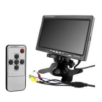 Tela monitor lcd 7 polegadas para câmera de ré e frontal - Rear car