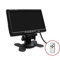 Tela Monitor Veicular Automotivo LCD Colorido 7" (polegadas) Com Fonte