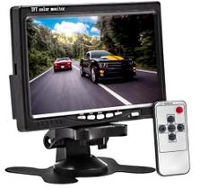 Tela Monitor Veicular Lcd 7 Polegadas Digital Com Controle Para Câmera de Ré dvd cftv - TFT