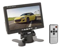 Tela Monitor Veicular Lcd 7 Polegadas Digital Com Controle Para Multimida DVD e Camera de Ré - TFT