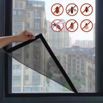 Tela Mosquiteira Autoadesiva Preta Tamanho Personalizável Rede Protetora Contra Insetos Para Porta