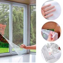 Tela Mosquiteira Fita Adesiva Anti Mosquito Cortina Rede 1,30 X 1,50