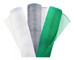Tela Mosquiteira Nylon Branca Verde Cinza - 1,50 X 5 Metros