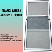 Tela Mosquiteira Regulável / Ajustável para Janelas Branca