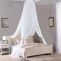 Tela Mosquiteiro de Teto para Cama Berço Casal Solteiro Rede Mosquiteira Dossel Redondo