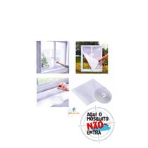 Tela Mosquiteiro Poliéster tiras autocolantes 100cmx100cm Xô Inseto