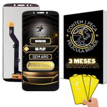 Tela Motorola LCD G6 PLAY Preta Sem Aro + Película de Brinde Tela Motorola LCD G6 PLAY Preta Sem Aro + Película de Brinde