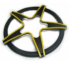 Tela P/ Alto Falante 12 Fiamon Estrela Preta / Amarela