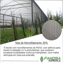 Tela para horta 30% de sombreamento costurada na medida de 6x50 Tela para horta 30% de sombreamento costurada na medida de 6x50
