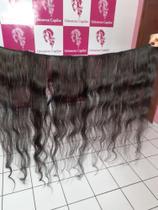 Tela para mega hair cabelo humano liso ondulado 60cm