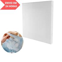 Tela para Pintura 15x15 Infantil, Pequena, Quadro Branco.