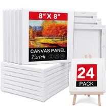 Tela para Pintura Esticada ESRICH 20 x 20 cm, Kit com 24, Chassi de Madeira Preparado Tela para Pintura Esticada ESRICH 20 x 20 cm, Kit com 24, Chassi de Madeira Preparado