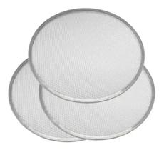 Tela Para Pizza Em Alumínio 45 cm Resistente Kit 3 Peças Tela Para Pizza Em Alumínio 45 cm Resistente Kit 3 Peças