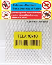 Tela Para Ralo 10x10 Cm em Alumínio Anti inseto