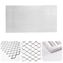 Tela Para Ralo Grelha Coletor De Água 25x50 Alumínio Expandido Escorpião Ratos Baratas Tela Para Ralo Grelha Coletor De Água 25x50 Alumínio Expandido Escorpião Ratos Baratas