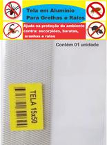 Tela Para Ralo Grelha em Alumínio 15x50 Cm Anti-inseto Tela Para Ralo Grelha em Alumínio 15x50 Cm Anti-inseto