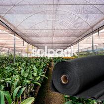 Tela para Sombreamento Preta 50% 4x50M para hortaliças, flores e mudas em geral.