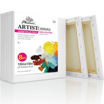 Tela PHOENIX 25 x 25 cm 8 peças de algodão com primer triplo 8 onças Tela PHOENIX 25 x 25 cm 8 peças de algodão com primer triplo 8 onças