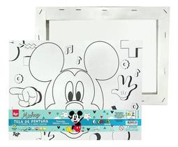 Tela Pintura Mickey 30x20 C/ Tinta E Pincel DAC Tela Pintura Mickey 30x20 C/ Tinta E Pincel DAC