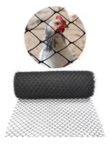 Tela Plástica Reforçada Galinheiro Proteção 1X5