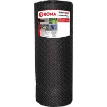Tela Plástica Roma 1,5 M X 50 M Para Cercar Pássaros Malha 11 Mm Preta Tela Plástica Roma 1,5 M X 50 M Para Cercar Pássaros Malha 11 Mm Preta