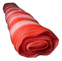 Tela Plástica Tapume Laranja E Branca 50x1,20m