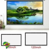 Tela Portátil Dobrável Projetor Cortina Hd 120pol 16:9 Lona