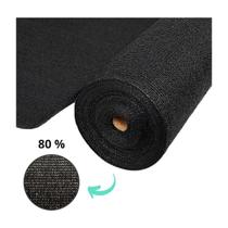 Tela Preta Sombrite Hortas e Estufas Proteção 80% 3x10,5