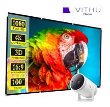 Tela Projeção Vithu Home 150 Polegadas Para Projetor Full Hd