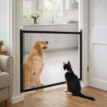 Tela Proteção Pet Cão Gato 110x73cm Escada Porta Removível