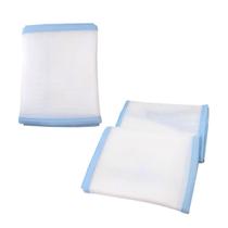 Tela Protetor Respiravel De Berço Baby Deluxe Azul Maior Circulação De Ar com fechos laterais protecao para o bebe Chá De Bebe Revelação 29cmx1,40m