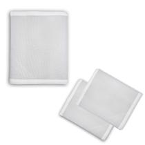 Tela Protetor Respiravel De Berço Baby Deluxe Branca Maior Circulação De Ar com fechos laterais protecao para o bebe Chá De Bebe Revelação 29cmx1,40m