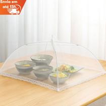"Tela Protetora de Alimentos 45X45cm Proteção Ideal para Refeições ao Ar Livre" "Tela Protetora de Alimentos 45X45cm Proteção Ideal para Refeições ao Ar Livre"