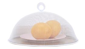 Tela Protetora de Cobrir Alimentos Metal - 34,5 cm - Branca - Tamanho Grande Tela Protetora de Cobrir Alimentos Metal - 34,5 cm - Branca - Tamanho Grande