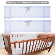 Tela Protetora Respirável de Berço Padrão Americano 1,40x28cm Papi