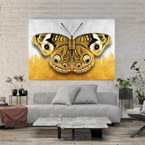 Tela Quadro Decorativo p para Sala Quarto Borboleta Dourada 130x90 Tela Quadro Decorativo p para Sala Quarto Borboleta Dourada 130x90
