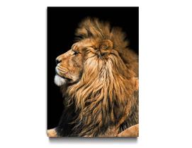Tela Quadro Decorativo p para Sala Quarto Leão King Perfil 130x90