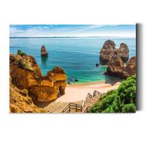 Tela Quadro Decorativo p para Sala QuartoPraia Deserta Paisagem 130x90