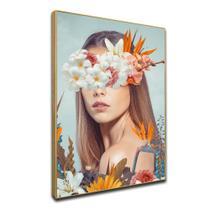 Tela Quadro Decorativo para sala com moldura L eoa e filhote