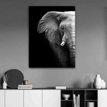 Tela Quadro Decorativo Para sala Elefante Luxo Fundo Parareto 60x40 Quadro Quarto Hall Cozinha Tela Quadro Decorativo Para sala Elefante Luxo Fundo Parareto 60x40 Quadro Quarto Hall Cozinha