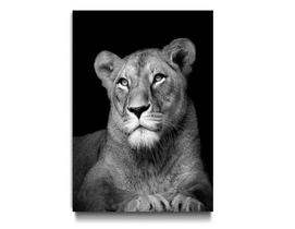 Tela Quadro Decorativo Para sala Sala Quarto Leoa Queen Luxo 60x40 Quadro Quarto Hall Cozinha
