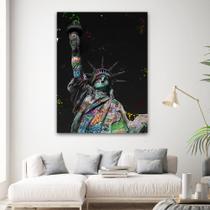 Tela Quadro Decorativo Para sala Street Art Estátua Grafite