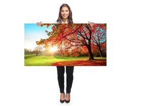 Tela Quadro Decorativo sala Arvore vermelha Quadro para Quarto Hall Escritório