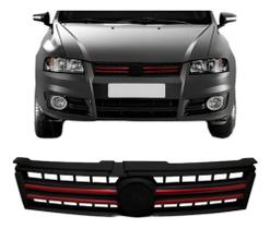 Tela Radiador Stilo 2008 2009 2010 2011 2012 Friso Vermelho