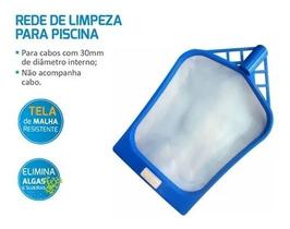 Tela rede peneira para limpeza de piscina 39cm x 32cm