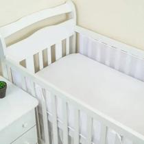Tela Respirável Para Berço Tela Protetora Para Berço Americano de Bebê Toque Macio Pessego Segurança Quarto Sono Tranquilo Mamãe Papai