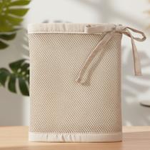 Tela Respiravel Protetor de Mini Berço Bege Antialergico Rede de Proteção Premium Baby Deluxe