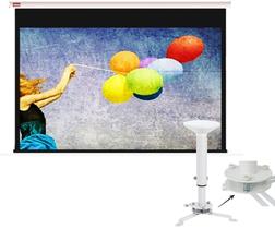 Tela Retrátil TES 100 TRM100VA (2,10x1,50) + Sup Multivisão Tela Retrátil TES 100 TRM100VA (2,10x1,50) + Sup Multivisão