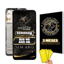 Tela Samsung Display A23 4G Com Aro + Película De Brinde