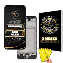 Tela Samsung Display M31 100% OLED Com Aro + Película de Brinde